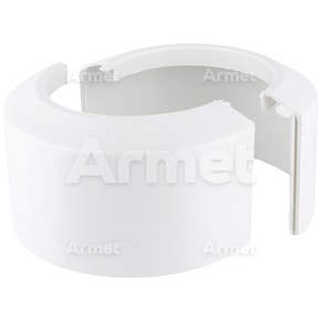 Rozeta PCV biała rury/trapera dzielona 110 mm