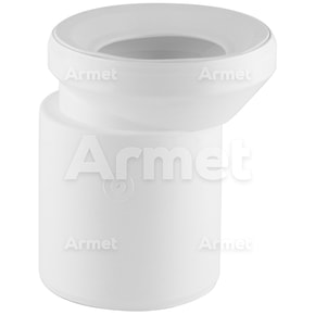 Traper / złącze WC PCV mimośrodowe 110 mm L-150 mm